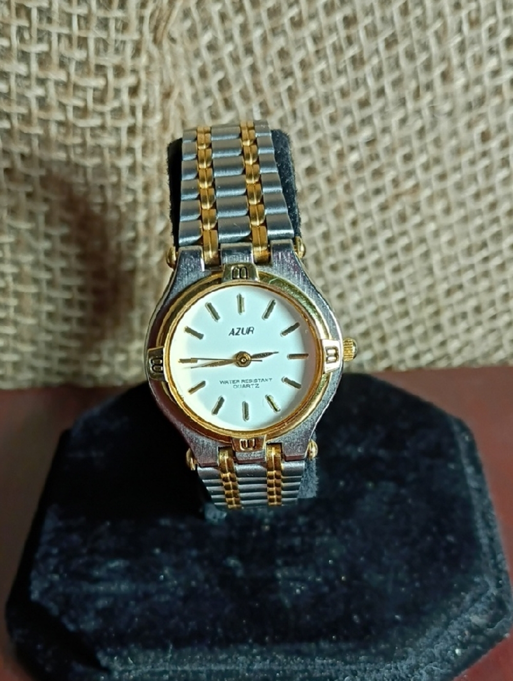 Azur Two-Tone Stainless Steel Quartz Watch - Gold & Silver Working